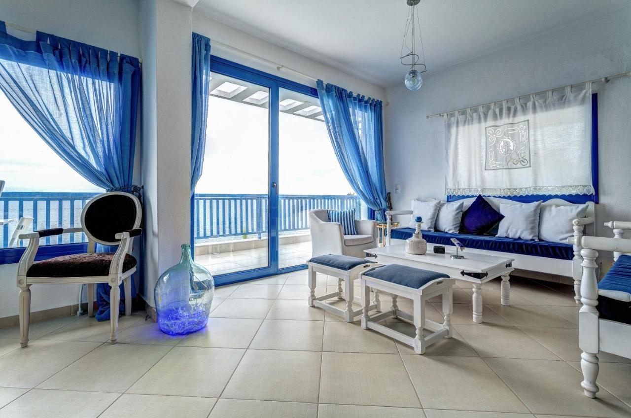 Navy Greece Villa With Swimming Pool & Sea View マクリギアロス エクステリア 写真