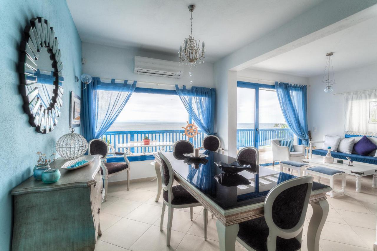 Navy Greece Villa With Swimming Pool & Sea View マクリギアロス エクステリア 写真
